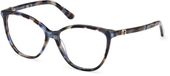 Guess GU50311 Blue/avana Cat Eye Acetaat Brilmonturen voor Vrouwen