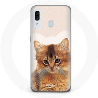 Maniacase Hoesje voor Samsung Galaxy A30 Somalische kattenrace