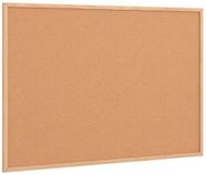 vidaXL Kurkbord met massief grenenhouten frame 80x55 cm