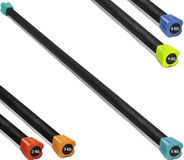 G5 HT SPORT Professionele bodybar met gewicht van 2 tot 6 kg, lange halter voor aerobic, yoga, pilates, thuisgym en sportschool (5 kg (turquoise))