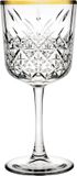 Pasabahce Timeless Wijnglas - Golden Touch - 330ml - Gouden Rand - 4 Stuks