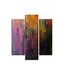 Homemania Regen-muurschildering, 3-delig, Abstract van Living, Room-Multicolor, MDF, 57 x 0,3 x 60 cm