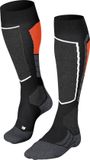 FALKE SK2 warm dik wol functioneel materiaal skisokken heren zwart - maat 44-45