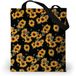 Loxato Sac cabas avec fermeture éclair - Sac bandoulière pour femmes avec fermeture éclair - Tissu Oxford imperméable - Sac en tissu imprimé - Grand sac bandoulière L37 H42 cm - Sac banane pour femmes