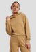 Urban Classics Oversized Light Terry Crop Hoodie Beige L