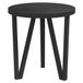 vidaXL - Salontafel - Ø35 cm - MDF - Zwart