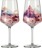 Ritzenhoff Cocktailglazen - Berglandschap Design - 2 Stuks - Kristalglas - 544 ml