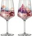 Ritzenhoff Verres à cocktail - Design paysage de montagne - 2 pièces - Verre de cristal - 544 ml