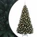 vidaXL Kunstkerstboom donkergroen met 300 LED's 210 cm