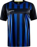 Craft Progress 2.0 Stripe Shirt Korte Mouw Heren - Zwart / Royal | Maat: S