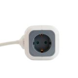 3GO REG4CUBEUSB, 1.4 m, Binnen, Grijs, Wit, 4 AC-uitgang(en)
