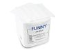 Funny Reliëfservet, 1 laags, hoogwit, 32 x 32 cm 1/4 gevouwen, 10 stuks (10 x 500 stuks)