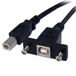 StarTech.com 91 cm lange, paneel monteerbare USB-kabel B naar B - F/M