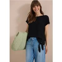 Cecil Blouse met ronde hals en knoopdetail