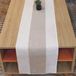 Merkloos Tafelloper Wit Linnen 30 cm x 180 cm