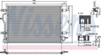 Nissens 94583 Condenser, air conditioning