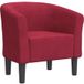 Fauteuil Cabriolet Rouge Bordeaux Velours