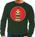 Bellatio Decorations Foute kersttrui / sweater Merry Chrismas Whiskey groen voor heren - Kersttrui voor whisky liefhebber XL