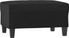 vidaXL Pouf - 70x55x41 cm - Similicuir - Noir