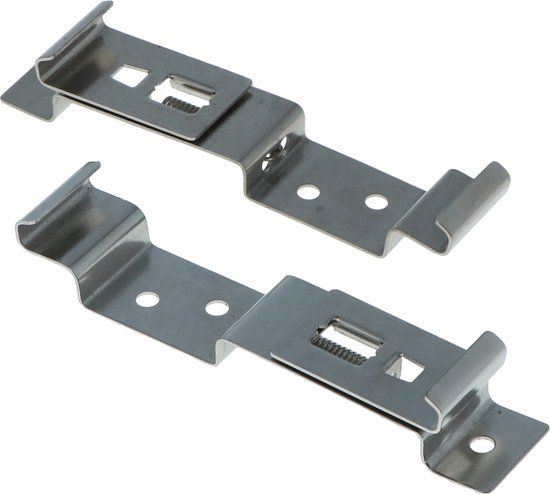 Carpoint Nummerplaatklemmen 2st | Grijs | Metaal