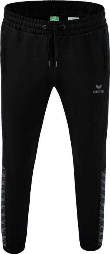Erima Essential Team Trainingsbroek Kinderen - Zwart / Slate Grey | Maat: 140