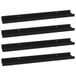 VidaXL Wandschappen 4 st 60x9x3 cm zwart