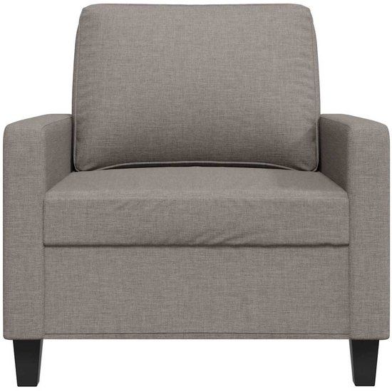 vidaXL Fauteuil 60 cm stof taupe
