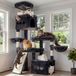 Merkloos Kattenhuis kattenboom - Kattentoren - 72,4 inch - Rookgrijs - Voor grote katten