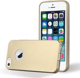 Cadorabo Hoesje geschikt voor Apple iPhone 5 / 5S / SE 2016 in METALLIC GOUD