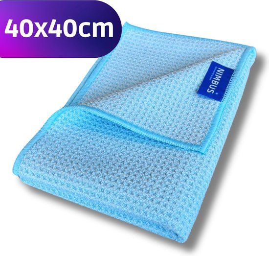 NIMBUS Magic Droogdoek - 40x40cm - Blauw - Microvezel - 1 stuk