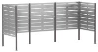Syfax Afvalcontainer scherm 249 x 85 x 113 cm Gegalvaniseerd staal