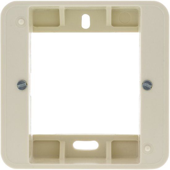 Peha Standard opbouwraam - inbouw - 1-voudig - crème
