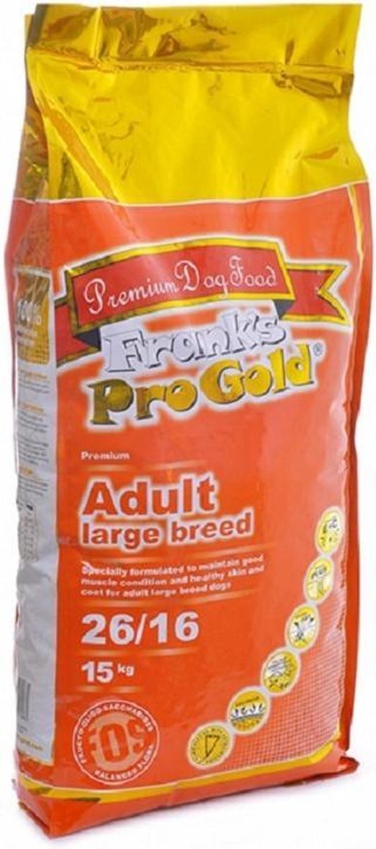 Frank's Pro Gold Dog Adult Large Breed 15 kg. Hondenvoer