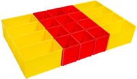 ProClick BS Systems ProClick AB3 CT M 74 Set gereedschapskisten Kunststof Rood, Geel