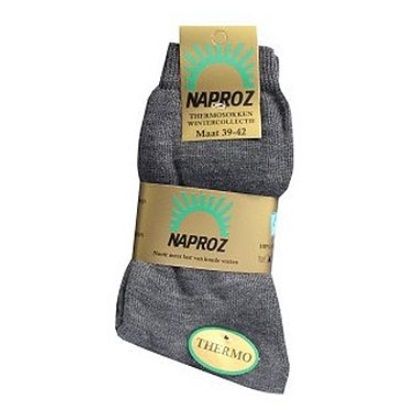 Naproz Thermo Sokken Grijs Maat 43-46 3 Paar