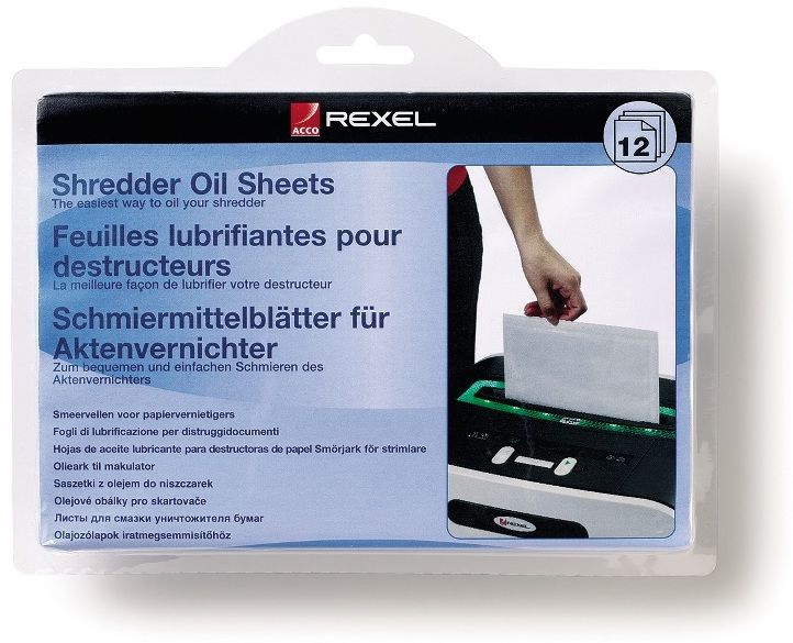Rexel Olievellen Voor Papiervernietigers, 12 Stuks