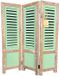 Mood Volet 3 panneaux Brun-Vert 70 cm