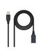 USB 3.0-kabel type A/M-A/H, zwart, 3,0 m