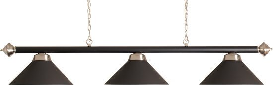 Buffalo billiard lamp rod and 3 shades matt black