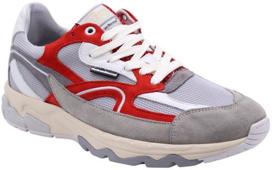Floris Van Bommel - Lage sneakers - Suède - Rood - Heren - Maat 42