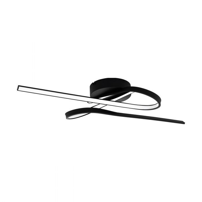 EGLO Selvina 1 Plafondlamp - Zwart - 2700 lumen - 23W - Warm Wit