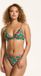 Shiwi Bikini set BEAU - FIXED TRIANGLE SET RUFFLE - tropisch groen - 40