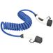 as - Schwabe Type 2 oplaadkabel spiraal voor hybride en elektrische auto's 7,2 kW / 1-5 m / 32 A / 230 V - E-Auto EV/PHEV modus 3 spiraallaadkabel 1-fase - met tas - weerbestendig - blauw, 65121
