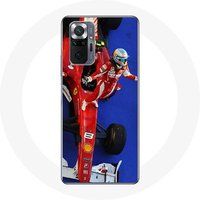 Maniacase Hoesje voor Xiaomi Redmi Note 10 Pro Formule 1 Fernando Alonso F1 Racing Driver Red