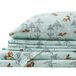 Comfort Spaces Katoen Flanel Ademend Warm, Diepe Pocket Lakens met Kussensloop Beddengoed, Queen, Seafoam Foxes 4 Stuk