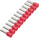 Cimco 187502 Adereindhulzen 1 mm² Deels geïsoleerd Rood 500 stuk(s)