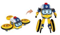 Silverlit Robocar Poli Drooney 2-in-1 transformeerbaar voertuigfiguur