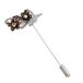 mopec M220 – metalen aansteker, met bruine cestito en bloemen, verpakking van 12 stuks