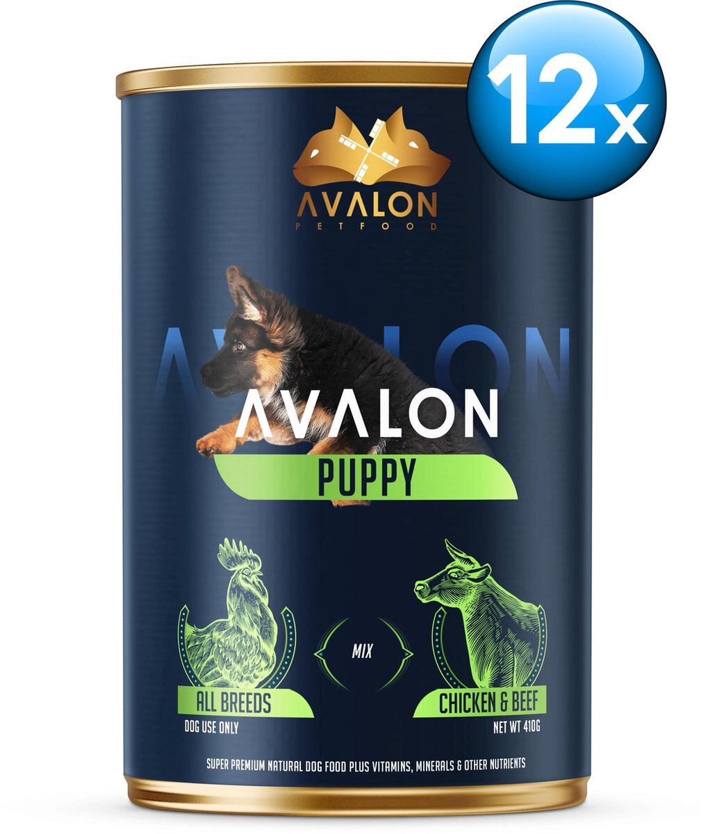 AVALON PETFOOD Avalon Dog Puppy - Hondenvoer - 12 x 410 g