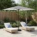 Maison Exclusive - Parasol de jardin avec pied, rectangulaire, 2 x 3 mètres, polyester